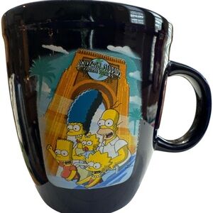 The Simpsons Universal Studios Simpsons Family Coffee Mug Navy Blue Homer